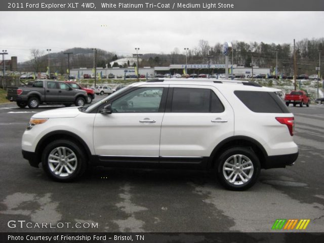 2011 Ford Explorer XLT 4WD in White Platinum Tri-Coat