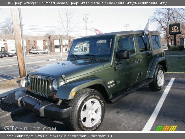 2007 Jeep Wrangler Unlimited Sahara in Jeep Green Metallic