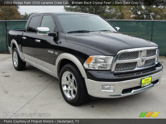 2009 Dodge Ram 1500 Laramie Crew Cab in Brilliant Black Crystal Pearl