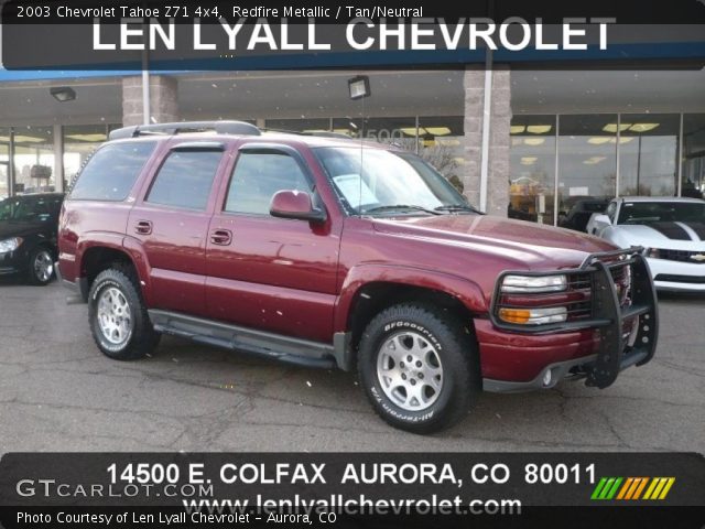 2003 Chevrolet Tahoe Z71 4x4 in Redfire Metallic