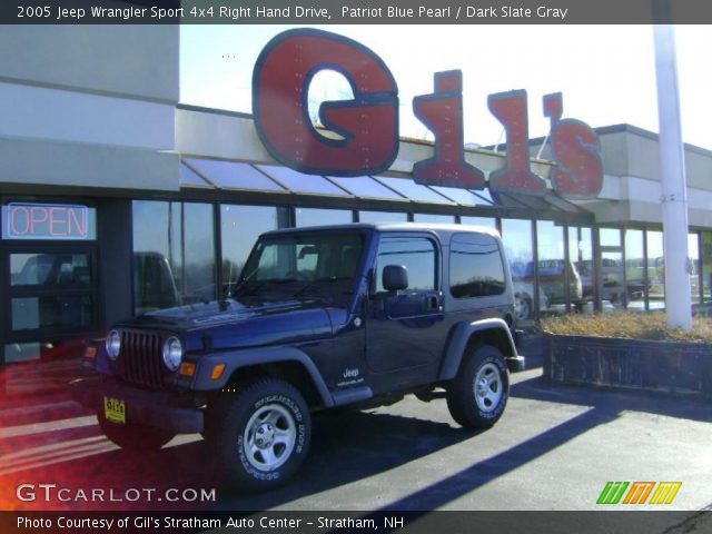 2005 Jeep Wrangler Sport 4x4 Right Hand Drive in Patriot Blue Pearl