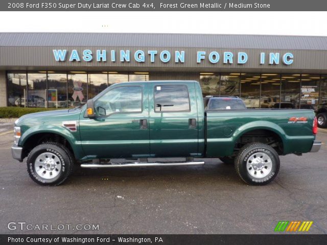 2008 Ford F350 Super Duty Lariat Crew Cab 4x4 in Forest Green Metallic