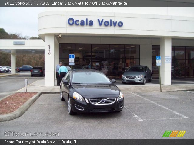 2011 Volvo S60 T6 AWD in Ember Black Metallic