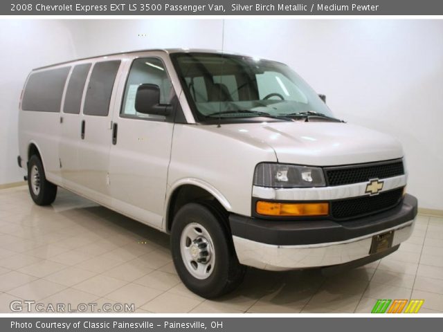 2008 Chevrolet Express EXT LS 3500 Passenger Van in Silver Birch Metallic