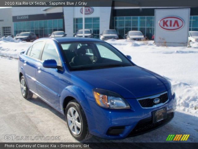 2010 Kia Rio LX Sedan in Sapphire Blue