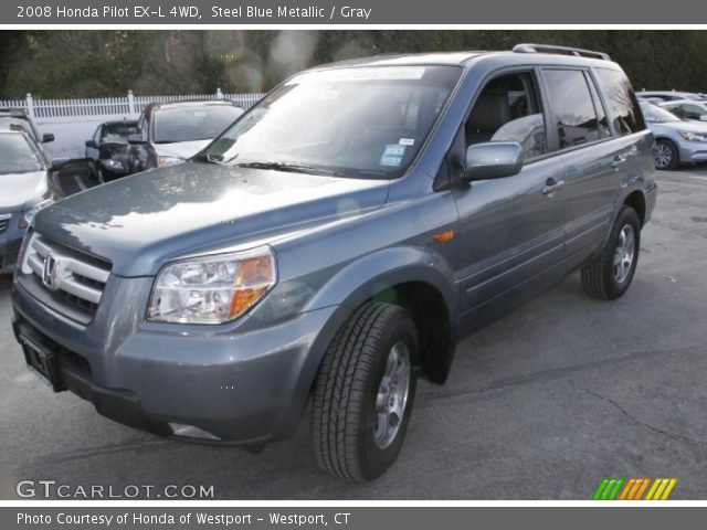 2008 Honda Pilot EX-L 4WD in Steel Blue Metallic