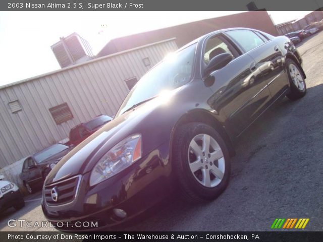 2003 Nissan Altima 2.5 S in Super Black