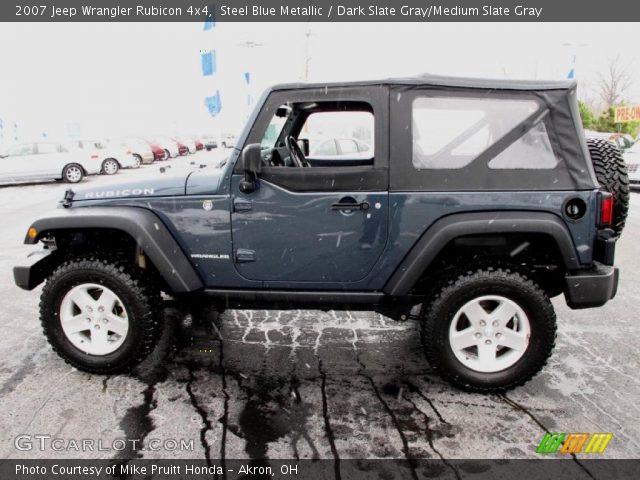 2007 Jeep Wrangler Rubicon 4x4 in Steel Blue Metallic