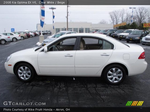 2008 Kia Optima EX V6 in Clear White
