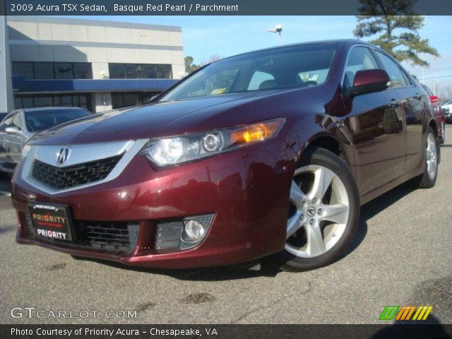 2009 Acura TSX Sedan in Basque Red Pearl