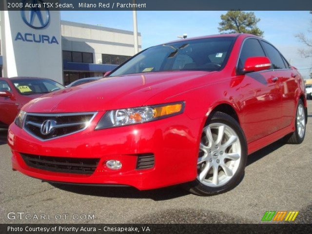 2008 Acura TSX Sedan in Milano Red