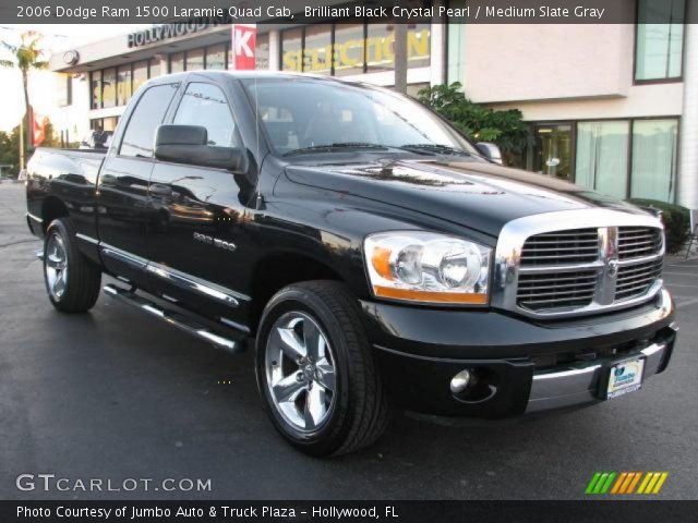 2006 Dodge Ram 1500 Laramie Quad Cab in Brilliant Black Crystal Pearl