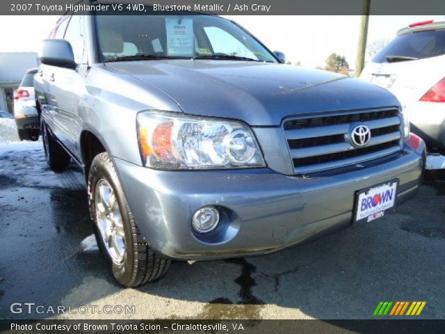 2007 Toyota Highlander V6 4WD in Bluestone Metallic