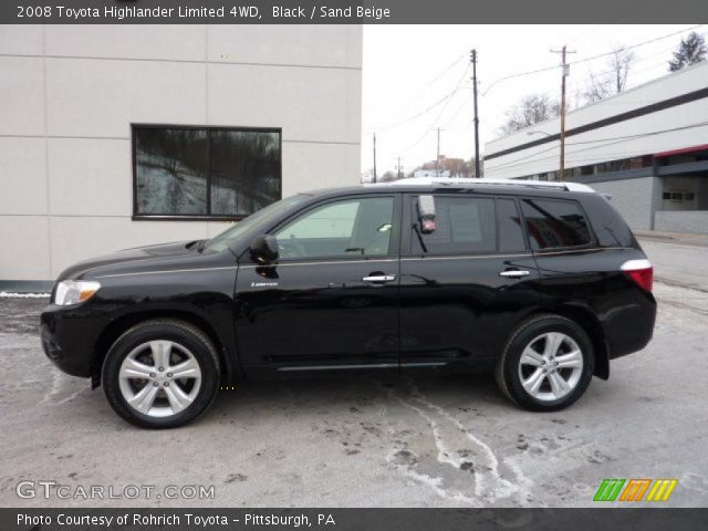 2008 Toyota Highlander Limited 4WD in Black