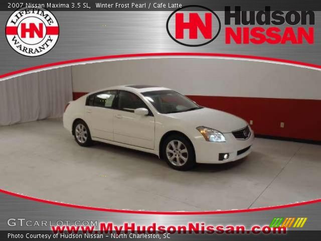 2007 Nissan Maxima 3.5 SL in Winter Frost Pearl