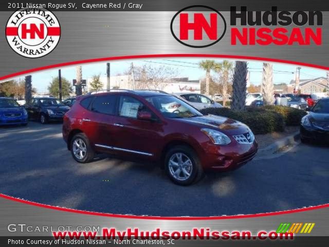 2011 Nissan Rogue SV in Cayenne Red