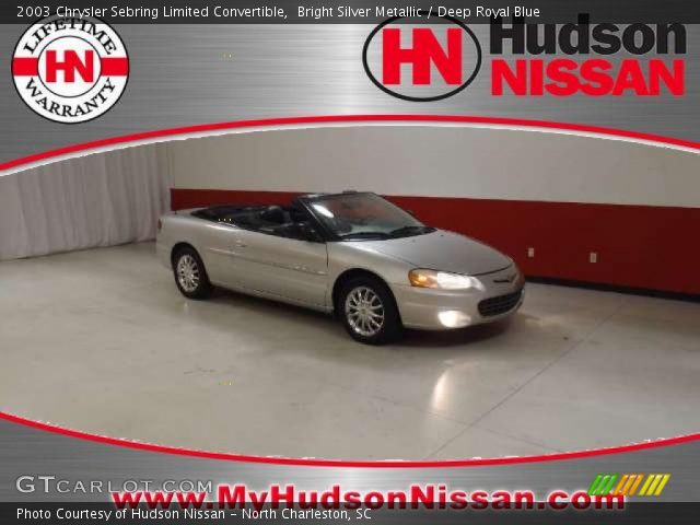 2003 Chrysler Sebring Limited Convertible in Bright Silver Metallic