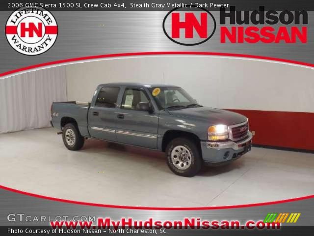 2006 GMC Sierra 1500 SL Crew Cab 4x4 in Stealth Gray Metallic