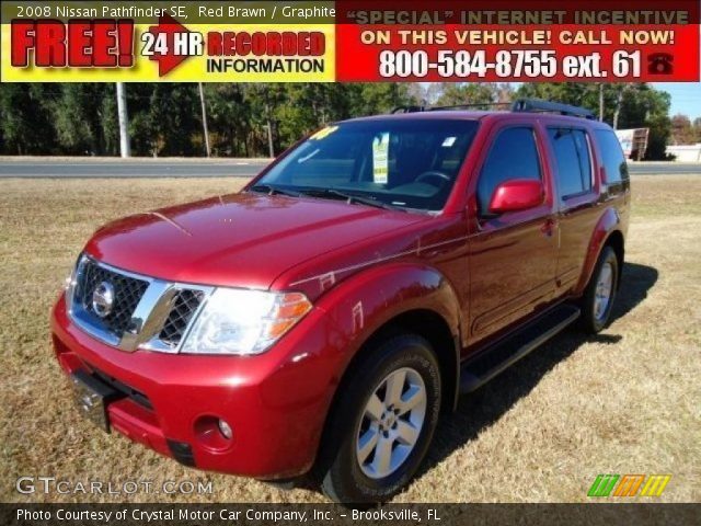 2008 Nissan Pathfinder SE in Red Brawn