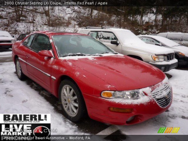 2000 Chrysler Sebring LXi Coupe in Inferno Red Pearl