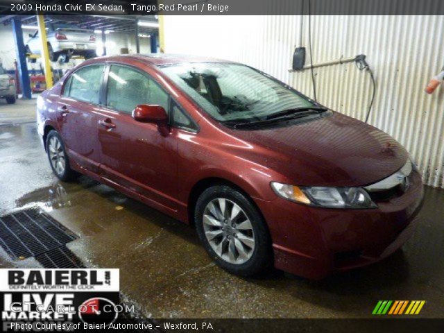 2009 Honda Civic EX Sedan in Tango Red Pearl