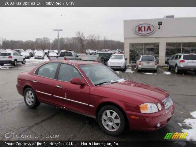 2003 Kia Optima LX in Ruby Red