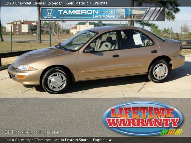 1998 Chevrolet Cavalier LS Sedan in Gold Metallic