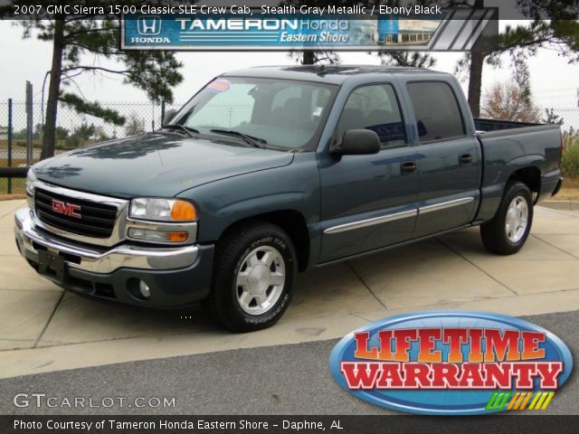 2007 GMC Sierra 1500 Classic SLE Crew Cab in Stealth Gray Metallic