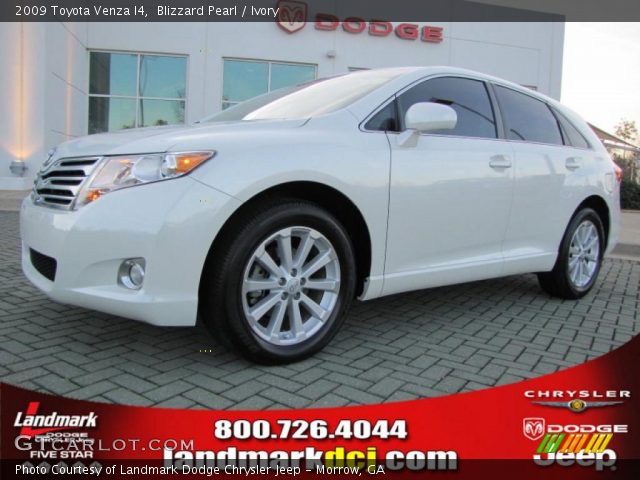 2009 Toyota Venza I4 in Blizzard Pearl