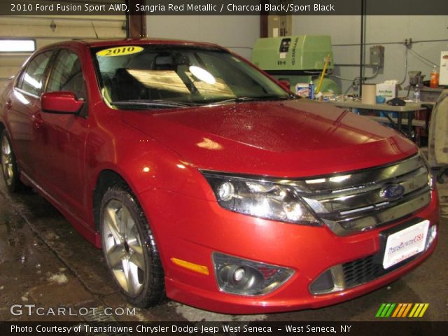 2010 Ford Fusion Sport AWD in Sangria Red Metallic