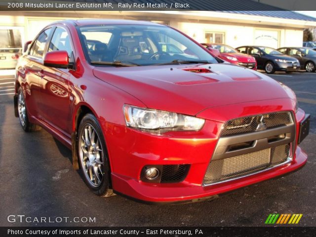 2008 Mitsubishi Lancer Evolution MR in Rally Red Metallic