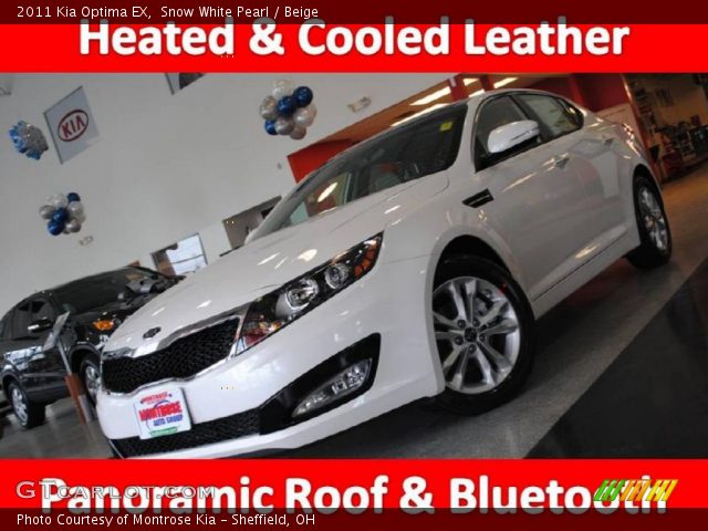 2011 Kia Optima EX in Snow White Pearl