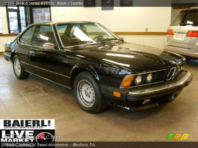 1986 BMW 6 Series 635CSi in Black