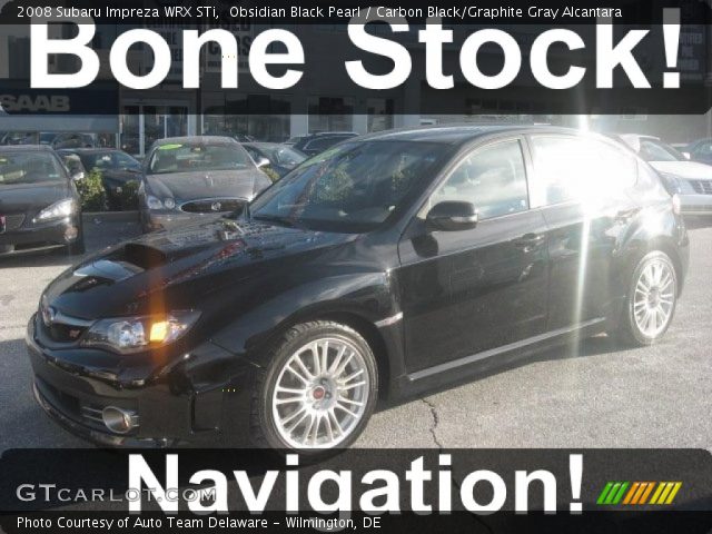 2008 Subaru Impreza WRX STi in Obsidian Black Pearl