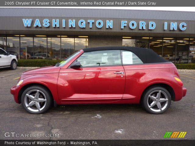 2005 Chrysler PT Cruiser GT Convertible in Inferno Red Crystal Pearl