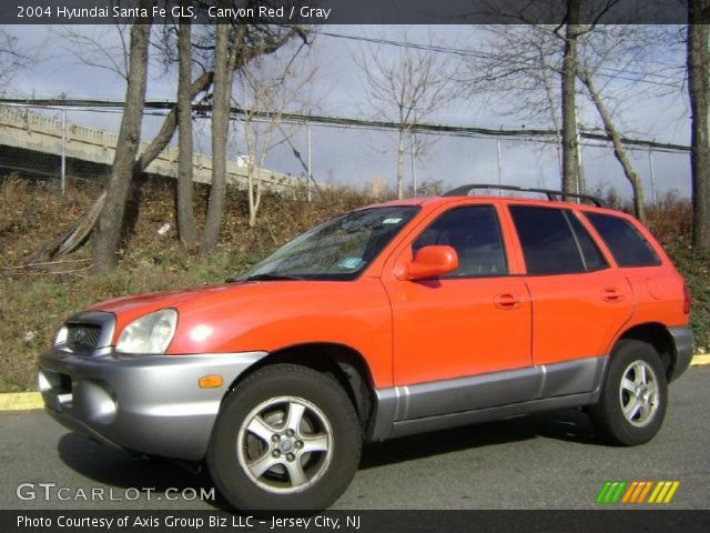 2004 Hyundai Santa Fe GLS in Canyon Red