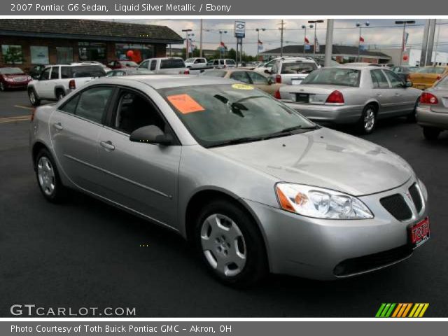 2007 Pontiac G6 Sedan in Liquid Silver Metallic