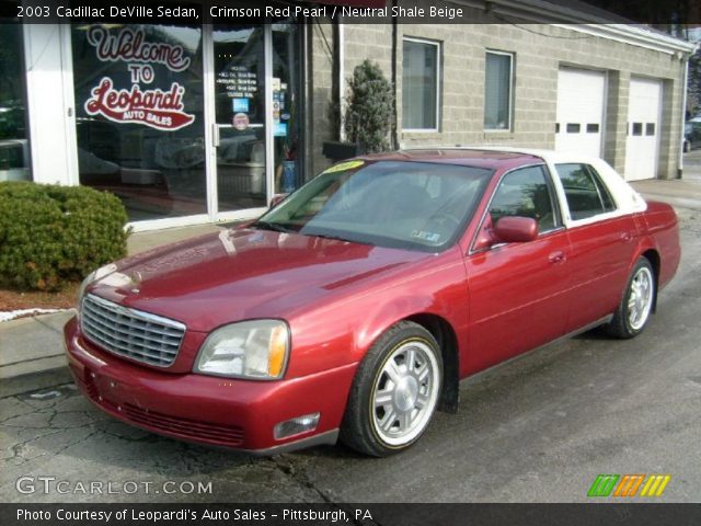 2003 Cadillac DeVille Sedan in Crimson Red Pearl