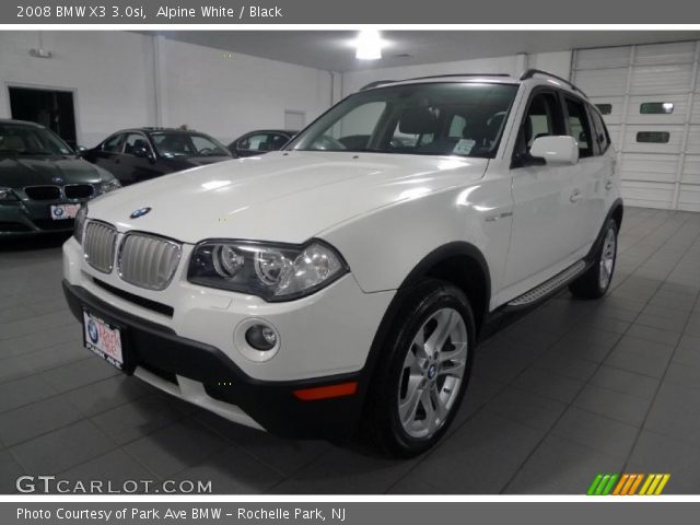 2008 BMW X3 3.0si in Alpine White