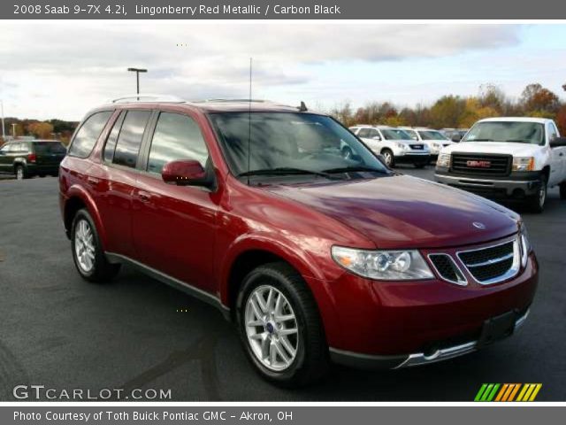 2008 Saab 9-7X 4.2i in Lingonberry Red Metallic