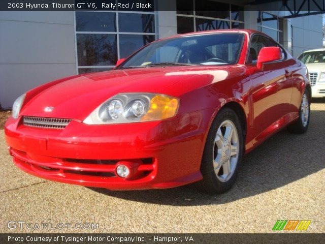 2003 Hyundai Tiburon GT V6 in Rally Red