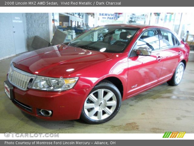 2008 Lincoln MKZ AWD Sedan in Vivid Red Metallic