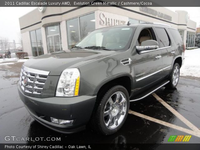 2011 Cadillac Escalade Luxury AWD in Evolution Green Metallic