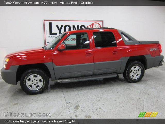 2002 Chevrolet Avalanche Z71 4x4 in Victory Red