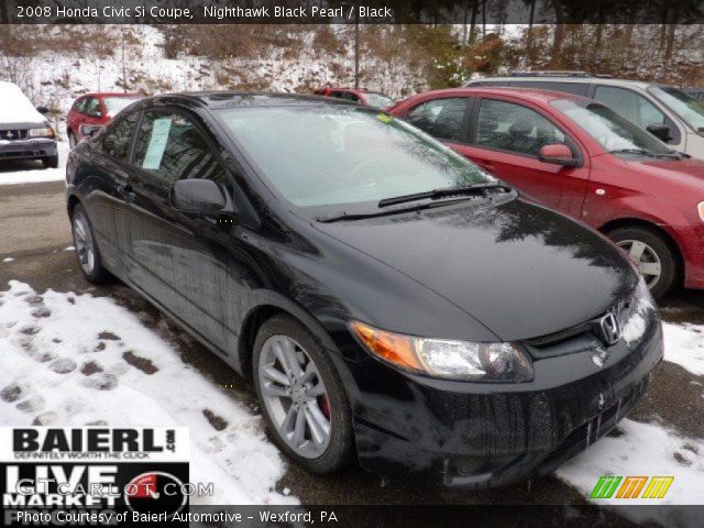 2008 Honda Civic Si Coupe in Nighthawk Black Pearl