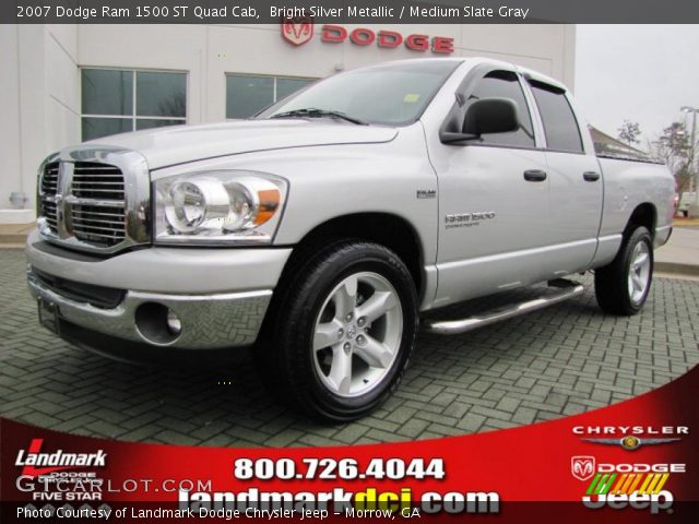 2007 Dodge Ram 1500 ST Quad Cab in Bright Silver Metallic