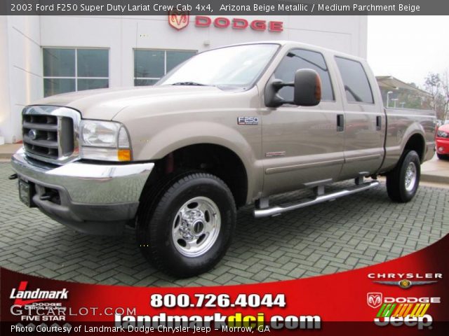 2003 Ford F250 Super Duty Lariat Crew Cab 4x4 in Arizona Beige Metallic