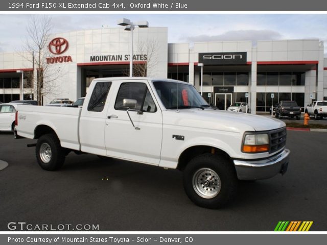 1994 Ford F150 XL Extended Cab 4x4 in Oxford White