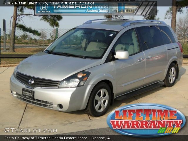 2007 Nissan Quest 3.5 S in Silver Mist Metallic