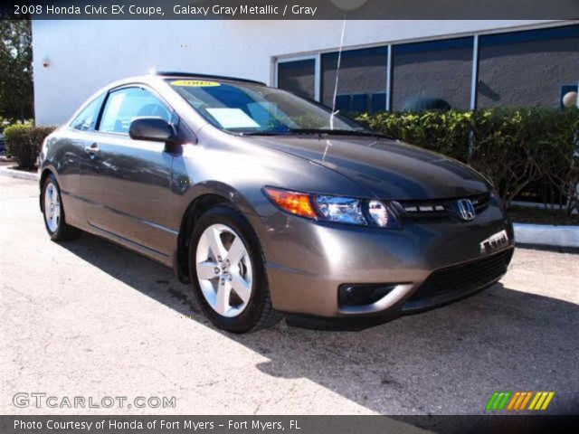 2008 Honda Civic EX Coupe in Galaxy Gray Metallic